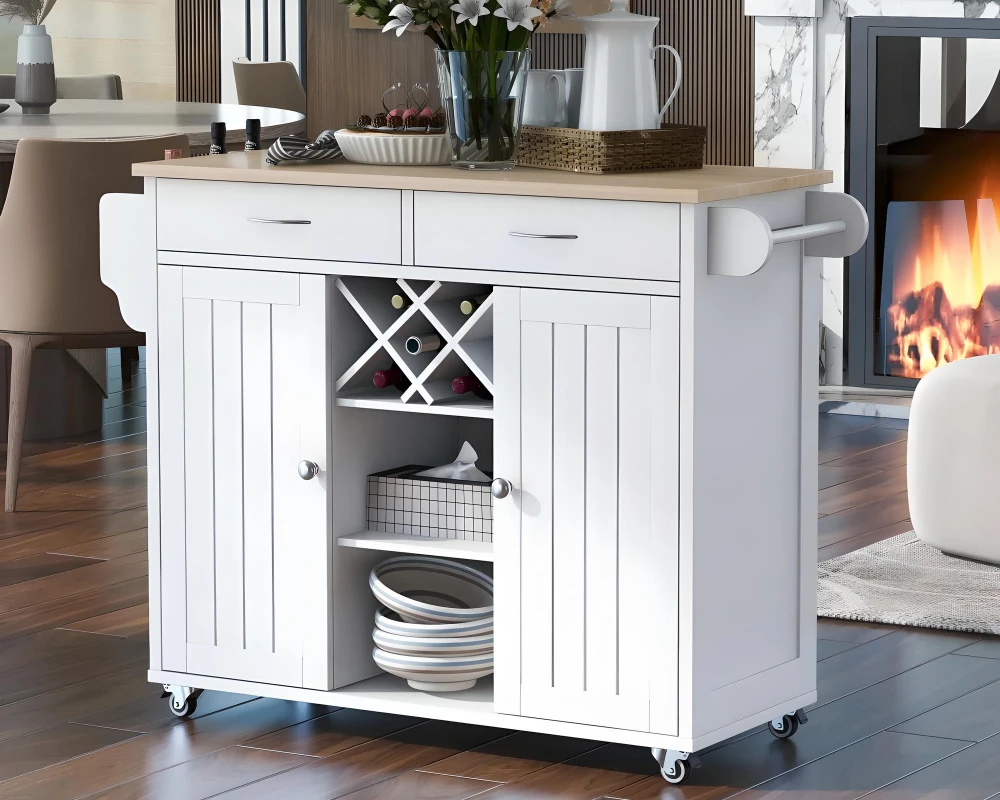 kitchen cabinet with wheels